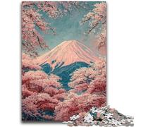 Puzzle da 1000 pezzi per adolescenti e adulti Monte Fuji, Giappone, antistress, per ammazzare il tempo, lista dei desideri con Babbo Natale, 50x75cm