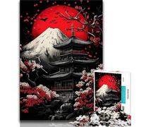 Puzzle da 1000 pezzi per adolescenti e adulti Monte Fuji, Giappone Puzzle da 1000 pezzi, antistress per ammazzare il tempo durante le vacanze Lista dei desideri con Babbo Natale (dimensioni 75x50cm)
