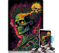 Puzzle da 1000 pezzi per adolescenti e adulti Mostri psichedelici 1000 pezzi per adulti con poster abbinato e foglio di quiz per età 14+ 75x50cm