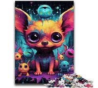 Puzzle da 1000 pezzi per adolescenti e adulti, mostro artistico colorato, 1000 pezzi per adulti, antistress, per ammazzare il tempo durante le vacanze, interazione genitore-figlio (26x38cm)