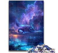 Puzzle da 1000 pezzi per adolescenti e adulti,motivo: balena galattica,per bambini dai 14 anni in su,gioco a quiz,attività divertenti da fare a casa,regalo di compleanno,regali da viaggio,50x75cm
