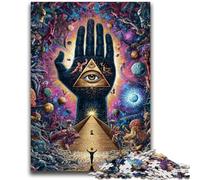 Puzzle da 1000 pezzi per adolescenti e adulti Occhio psichedelico per bambini dai 14 anni in su Interessanti regali per ridurre lo stress per amici e familiari 26x38cm