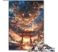 Puzzle da 1000 pezzi per adolescenti e adulti, Portale del Torii del drago, per bambini dai 14 anni in su, gioco educativo, sfida, regalo per compleanni (dimensioni 26x38cm)