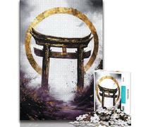 Puzzle da 1000 pezzi per adolescenti e adulti Portale Torii d'oro 1000 pezzi per adulti gioco stimolante ideale come regalo per tutta la famiglia 75x50cm
