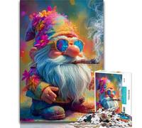 Puzzle da 1000 pezzi per adolescenti e adulti puzzle con uomo barbuto che fuma per adulti ideali come regalo per tutta la famiglia dai 14 anni in su 75x50cm