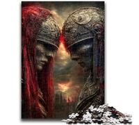 Puzzle da 1000 pezzi per adolescenti e adulti, puzzle del cavaliere magico per adulti, impegnativi e difficili, ideali come regalo per tutta la famiglia, 50x75cm