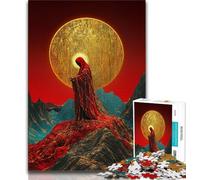 Puzzle da 1000 pezzi per adolescenti e adulti, puzzle della Vergine Maria dorata, ideali come regali per tutta la famiglia dai 14 anni in su (dimensioni 38x26cm)