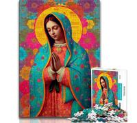 Puzzle da 1000 pezzi per adolescenti e adulti, puzzle della Vergine Maria, ideali come regalo per tutta la famiglia dai 14 anni in su (dimensioni 75x50cm)