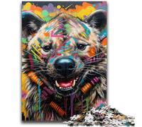 Puzzle da 1000 pezzi per adolescenti e adulti, puzzle di graffiti di iene per adulti, interessante riduzione dello stress, interazione genitore-figlio (50x75cm)