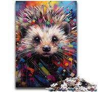 Puzzle da 1000 pezzi per adolescenti e adulti, puzzle di graffiti di ricci per adulti, interessante riduzione dello stress, interazione genitore-figlio (26x38cm)