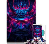 Puzzle da 1000 pezzi per adolescenti e adulti puzzle di guerra con guerrieri samurai al neon per adulti impegnativi e difficili ideali come regalo per tutta la famiglia 38x26cm