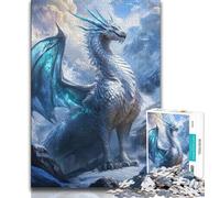 Puzzle da 1000 pezzi per adolescenti e adulti, puzzle fantasy con draghi volanti per adolescenti, giocattolo educativo antistress, ottimi regali e giocattoli (dimensioni 38x26cm)