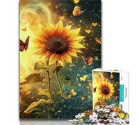 Puzzle da 1000 pezzi per adolescenti e adulti puzzle Girasole e Farfalla per adolescenti ideali come regali per tutta la famiglia dai 14 anni in su 75x50cm