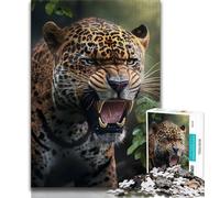 Puzzle da 1000 pezzi per adolescenti e adulti, puzzle Jaguar per adolescenti, giochi educativi, decorazioni da parete, regali unici per compleanno e Natale (dimensioni 38x26cm)