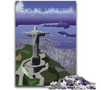 Puzzle da 1000 pezzi per adolescenti e adulti Rio De Janeiro Difficili da completare ma divertenti e spiritosi Regalo di compleanno, regali, decorazioni murali (dimensioni 50x70cm)