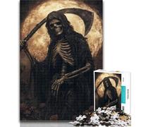 Puzzle da 1000 pezzi per adolescenti e adulti, scheletro della morte, puzzle da 1000 pezzi, gioco per famiglie, antistress, sfida difficile, adatto alle coppie, 50x75cm
