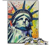 Puzzle da 1000 pezzi per adolescenti e adulti Statua della Libertà, giochi educativi, decorazione per la casa, ideale come regalo per tutta la famiglia, 26x38cm