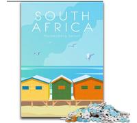 Puzzle da 1000 pezzi per adolescenti e adulti, Sudafrica, adatti a persone dai 14 anni in su, giochi educativi, regali di Babbo Natale segreto, 26x38cm