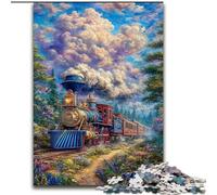 Puzzle da 1000 pezzi per adolescenti e adulti, treno in movimento, gioco per famiglie, regali di compleanno Sfida ad alta difficoltà (dimensioni 26x38cm)