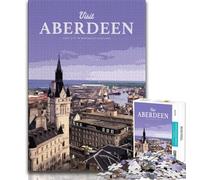 Puzzle da 1000 pezzi per adolescenti e adulti Visita Aberdeen, giocattoli, giochi educativi, regali e giocattoli fantastici antistress (38x26cm)