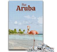Puzzle da 1000 pezzi per adolescenti e adulti Visita Aruba Puzzle per adolescenti, regalo divertente e attività per la casa, giocattolo per i giorni di pioggia (26x38cm)