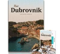 Puzzle da 1000 pezzi per adolescenti e adulti Visita Dubrovnik, design vivace e unico, esperienza di gioco rilassante e stimolante (75x50cm)