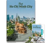 Puzzle da 1000 pezzi per adolescenti e adulti Visita Ho Chi Minh City, giocattoli, giochi educativi, regali e giocattoli fantastici antistress (38x26cm)