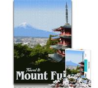 Puzzle da 1000 pezzi per adolescenti e adulti Visita il Monte Fuji, un gioco stimolante ideale come regalo per tutta la famiglia (75x50cm)