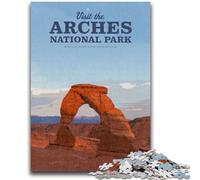 Puzzle da 1000 pezzi per adolescenti e adulti Visita il Parco Nazionale degli Arches Gioco stimolante e gioco educativo per famiglie per compleanni e Natale (dimensioni 50x75cm)