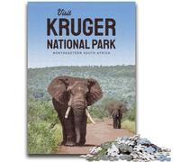 Puzzle da 1000 pezzi per adolescenti e adulti Visita il Parco Nazionale Kruger Puzzle per adulti, ideali come regalo per tutta la famiglia dai 14 anni in su (50x75cm)