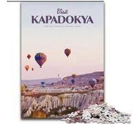 Puzzle da 1000 pezzi per adolescenti e adulti Visita Kapadokya, gioco intellettuale giocattolo che rafforza l'amore tra le coppie per età 14+ 26x38cm