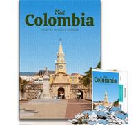 Puzzle da 1000 pezzi per adolescenti e adulti Visita la Colombia, giocattoli, giochi educativi, regali e giocattoli fantastici antistress (75x50cm)