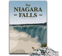 Puzzle da 1000 pezzi per adolescenti e adulti Visita le cascate del Niagara per i 14 anni e oltre Interessanti regali per ridurre lo stress per amici e familiari (dimensioni 50x75cm)