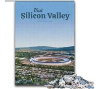 Puzzle da 1000 pezzi per adolescenti e adulti Visita Silicon Valley Educational Games Decorazione per la casa Gioco educativo per compleanno, Natale (38x52cm) 1000 pezzi