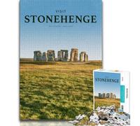 Puzzle da 1000 pezzi per adolescenti e adulti Visita Stonehenge, design vivace e unico, esperienza di gioco rilassante e stimolante (38x26cm)