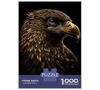 Puzzle Da 1000 Pezzi Per Adolescenti Eagle Black Gold Puzzle Per Adulti Gioco Rompicapo Assemblaggio Di Modelli Regali Di Compleanno E Unici 38x26cm/1000pcs
