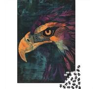 Puzzle Da 1000 Pezzi Per Adolescenti Eagle Head Art Print-1 Puzzle Per Adolescenti Gioco Pratico Migliora La Memoria Regali Per Amici E Familiari 52x38cm/1000pcs