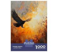 Puzzle Da 1000 Pezzi Per Adolescenti Eagle in Flight Oil Painting Puzzle Per Adolescenti Giochi Per Famiglie Sfida Difficile Regali Di Compleanno E Unici 70x50cm/1000pcs