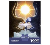 Puzzle Da 1000 Pezzi Per Adolescenti Eagles Sun Moon And Castle Puzzle Per Adolescenti Gioco Rompicapo Regali Per Donne Attività Divertenti A Casa 70x50cm/1000pcs