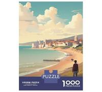 Puzzle Da 1000 Pezzi Per Adolescenti Eastbourne, United Kingdom Travel Puzzle Antistress Giocattolo Decorazione Per La Casa Gioco Stimolante Regali 38x26cm/1000pcs