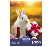 Puzzle Da 1000 Pezzi Per Adolescenti Easter Bunny Gift Box Puzzle Per Adolescenti, Rompicapo, Gioco Di Modelli, Assemblaggio, Unici, Compleanno E Regali 70x50cm/1000pcs