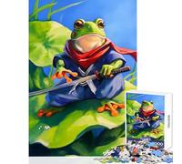 Puzzle da 1000 pezzi per adolescenti Eden Garden Samurai Rana Decorazione per la casa Giocattoli Regalo per compleanni Giochi educativi Attività divertenti a casa (Dimensioni 38x52cm)