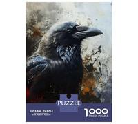 Puzzle Da 1000 Pezzi Per Adolescenti Edgar Allen Poe The Raven Puzzle Per Adulti Giocattolo Decorazione Da Parete Per Divertimento in Famiglia Gioco Stimolante Regali 38x26cm/1000pcs