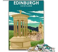 Puzzle da 1000 pezzi per adolescenti Edimburgo Scozia Viaggi Giochi educativi Decorazione per la casa Gioco educativo per compleanno, Natale (38x26cm) 1000 pezzi