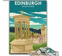 Puzzle da 1000 pezzi per adolescenti Edimburgo Scozia Viaggi Giochi educativi Decorazione per la casa Gioco educativo per compleanno, Natale (38x52cm) 1000 pezzi