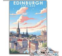 Puzzle da 1000 pezzi per adolescenti Edimburgo Scozia Viaggio Decompressione Intellettuale Giocattolo Educativo Regali di Babbo Natale Segreto (50x75cm) 1000 pezzi