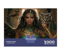 Puzzle Da 1000 Pezzi Per Adolescenti Egyptian Goddess Cat Statue Puzzle Per Adulti Giocattolo Decorazione Da Parete Regali Per Donne Compleanno E Regali Unici 38x26cm/1000pcs