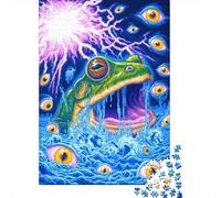 Puzzle Da 1000 Pezzi Per Adolescenti Electric Frog Eyes Puzzle Per Adulti Giochi Rilassanti Ma Divertenti E Umoristici Sfida Da Completare 52x38cm/1000pcs