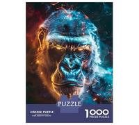 Puzzle Da 1000 Pezzi Per Adolescenti Electric Glare Gorilla Puzzle Per Adulti Giochi Rilassanti Decorazione Per La Casa Per Compleanno, Natale 38x26cm/1000pcs