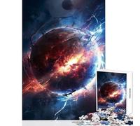 Puzzle da 1000 pezzi per adolescenti Electrified Planet Decorazione per la casa Giocattoli Opere d'arte Regalo Giochi divertenti Allena il tuo cervello e le tue mani Dimensioni 38x26cm